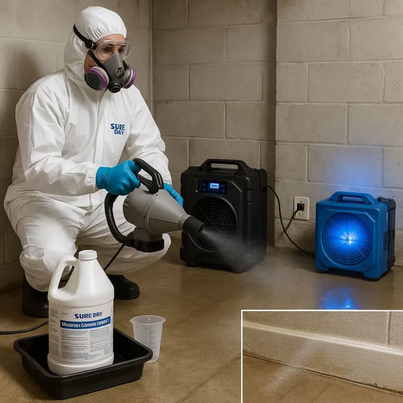 Sanitization and Odor Removal process in Columbia Heights, MN