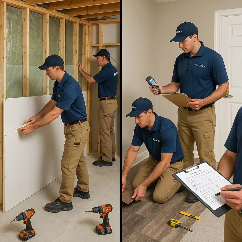 Repairs and Reconstruction process in Columbia Heights, MN